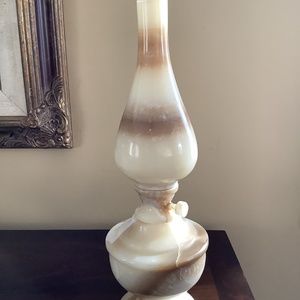 Onyx lamp vintage stone lamp